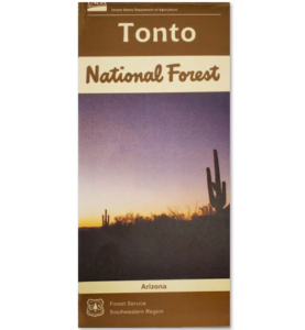 Tonto National Forest Map Arizona Natural History Association   Tonto 1 NF Map 277x300 